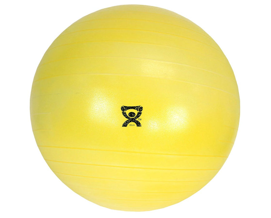 Deluxe ABS Exercise Ball - 18" [Yellow] Polybag