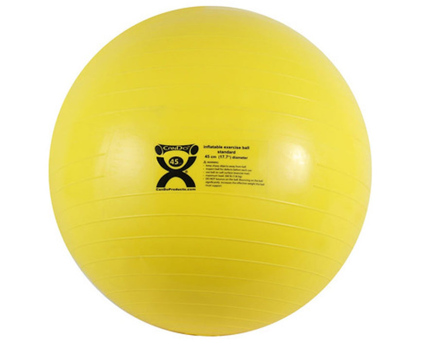 Inflatable Exercise Ball - 45 cm [Yellow]