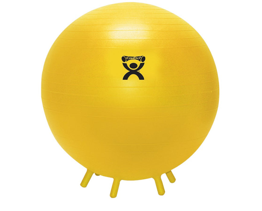 Exercise Ball with Stability Feet - 18" [Yellow]