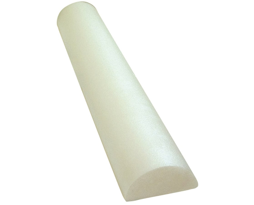 White Foam Roller - 6" x 48" - Half-Round - 1 ea