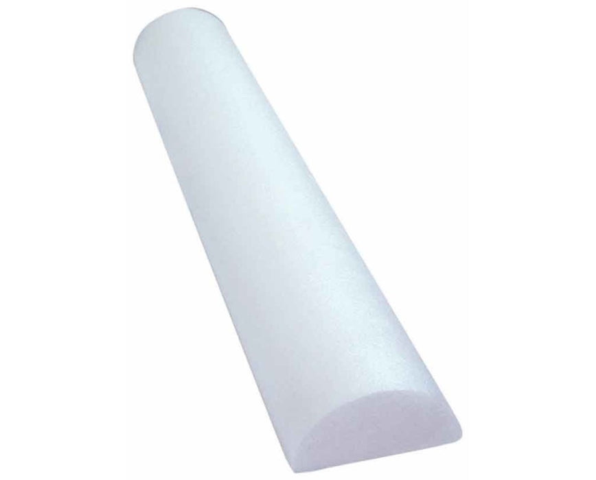 White Foam Roller - Slim - 3" x 36" - Half-Round