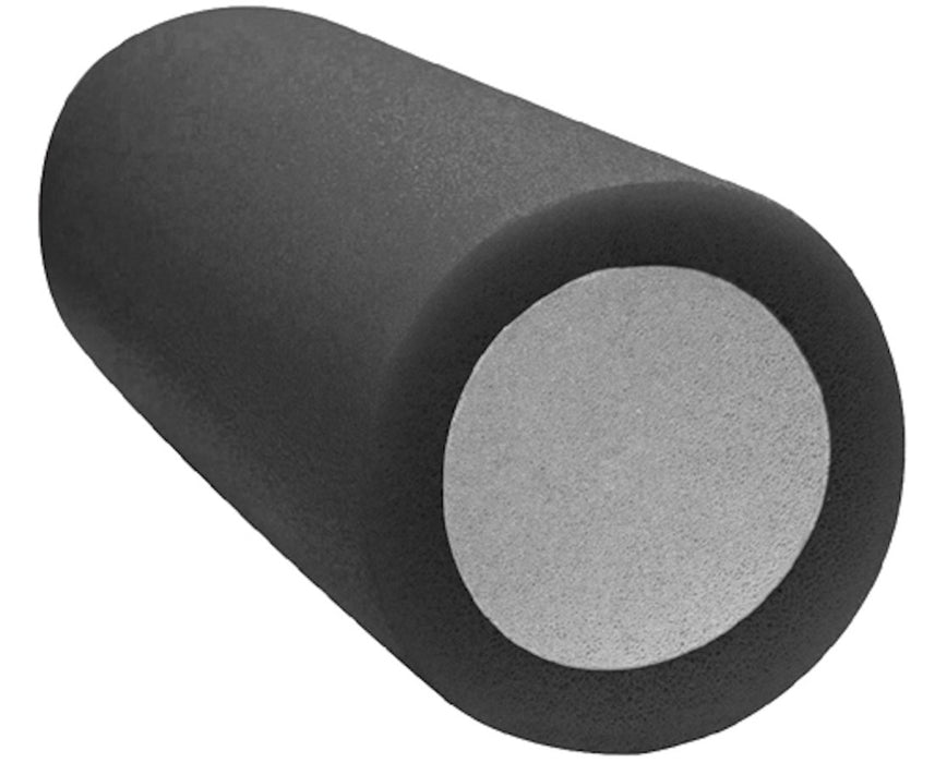 Premium 2-Layer Foam Roller 6" x 15" Extra Firm [Black]