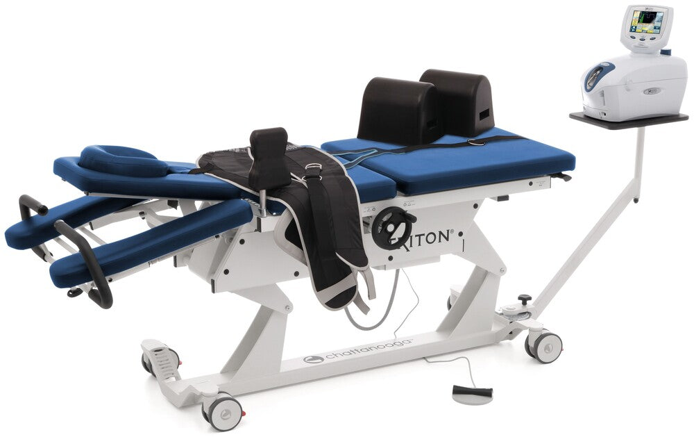 Triton DTS 6M Hi-Lo Traction Power Chiropractic Table w/ 6-Section Top & Casters