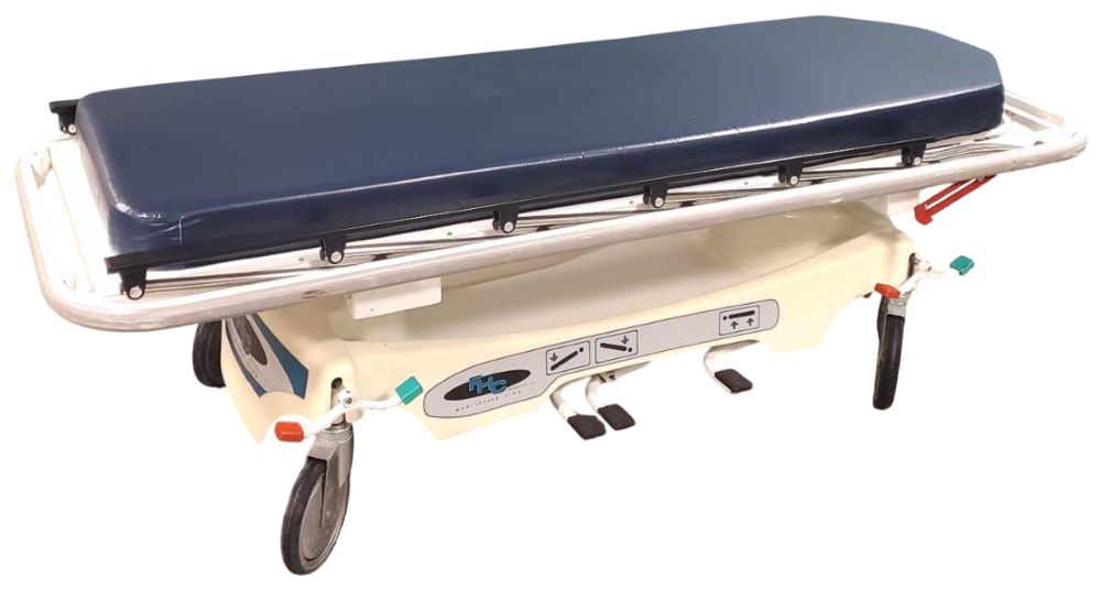 Bariatric Mobilecare Hospital Stretcher with Pneumatic Backrest