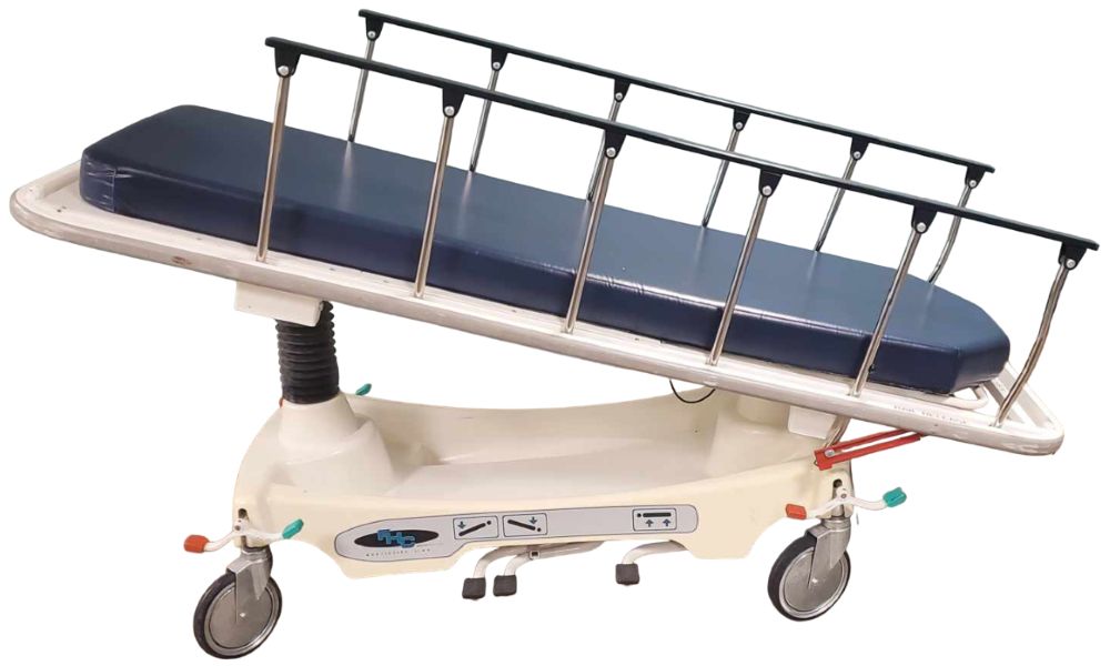 Bariatric Mobilecare Hospital Stretcher with Pneumatic Backrest