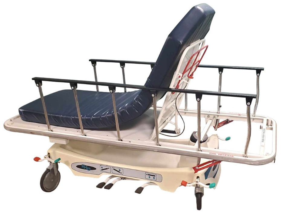 Bariatric Mobilecare Hospital Stretcher with Pneumatic Backrest