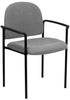 Side Chair w/ Armrests [Comfort Acrylic. Gray Fabric]