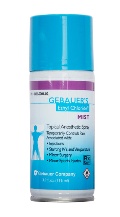 Ethyl Chloride Topical Anesthetic Spray. Aerosol Can, Mist Spray (12/bx)