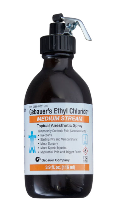 Ethyl Chloride Topical Anesthetic Spray. Glass Bottle, Medium Stream (12/bx)