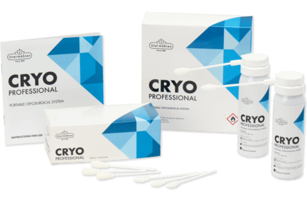 Cryo Professional Portable Cryosurgical System. (2) 80mL Canisters, (30) 2mm & (30) 5mm Applicators