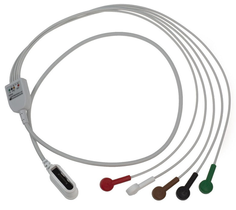 5-Lead AHA Leadwire Set for SEER 1000 Holter Recorder
