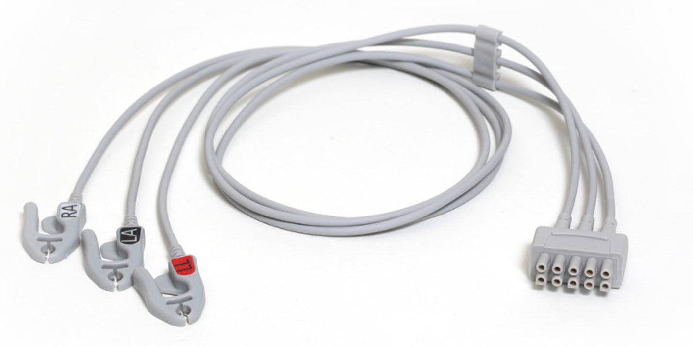 3-Lead ECG Leadwire Set for Patient Monitors. Grabber. AHA
