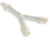 Y Adapter for Neonatal BP Cuffs. 1T Male Micro Plug to 2T Female Locking Luers (10/pk)
