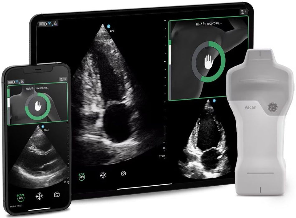 Vscan Air SL Sector Handheld Ultrasound Scanner. Phased Array & Linear Array Dual-Probe