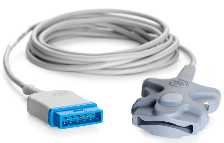 TruSignal Integrated FingerTip Sensor with Connector GE Connector, Adult, 13 ft
