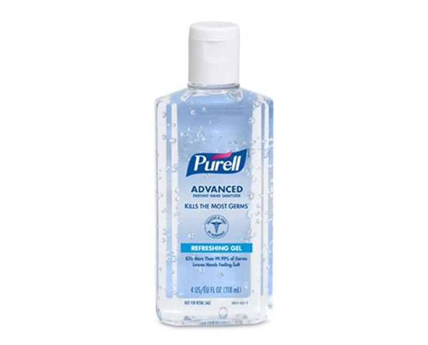 Advanced Instant Hand Sanitizer: 4 fl oz Bottle with Flip-Cap, 24/cs