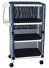 PVC Linen Cart w/ Cover. Small. 3 Shelves