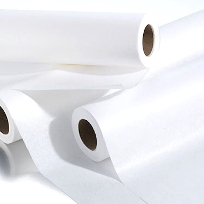 Chiropractic White Headrest Paper Rolls. Smooth. 8.5" x 225 ft (25/cs)