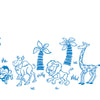 Printed Exam Table Paper Rolls, Pediatric 125 ft. Crepe Animal Parade. 14.5