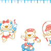 Printed Exam Table Paper Rolls, Pediatric 125 ft. Crepe Activity Bears. 21