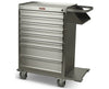 Eight Drawer Stainless Steel Cast Cart. Deluxe Package