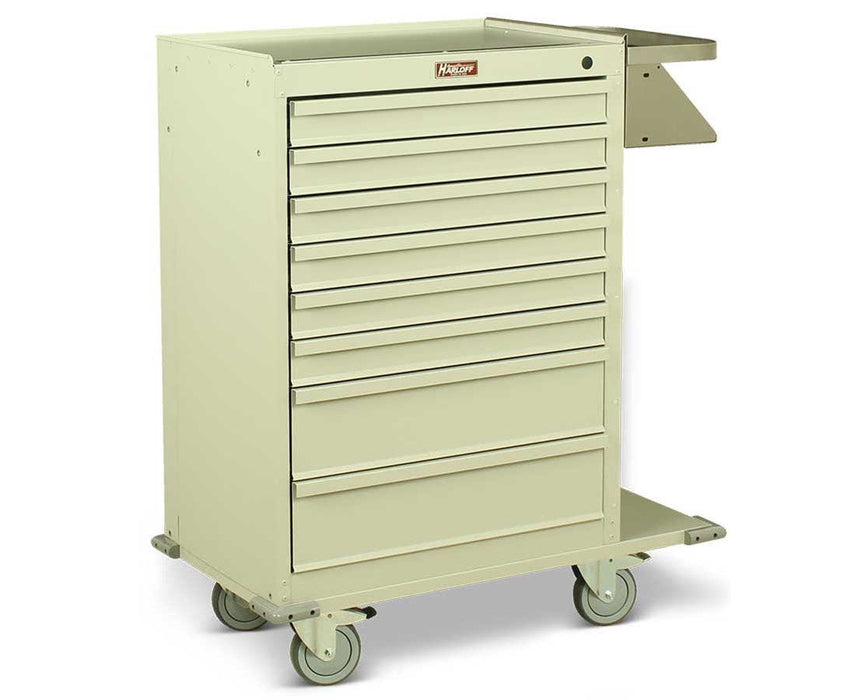 8 Drawer Cast Cart - Break-Away Lock & Standard Package