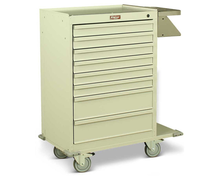 8 Drawer Cast Cart - Key Lock & Deluxe Package