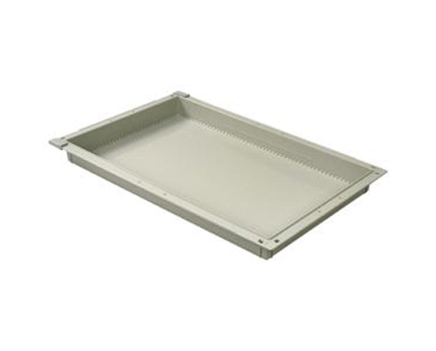 2" Exchange Trays for Mobile Medical Storage - Tray with (2) Short Dividers