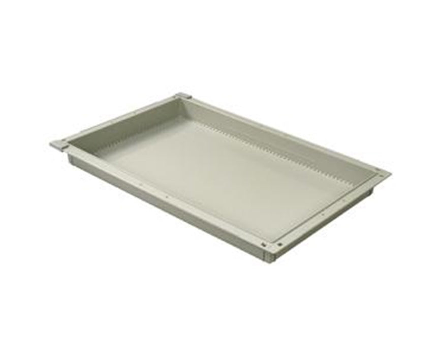 2" Exchange Trays for Mobile Medical Storage - Tray with Long Divider, (3) Short Dividers and (2) Pull Out Stoppers