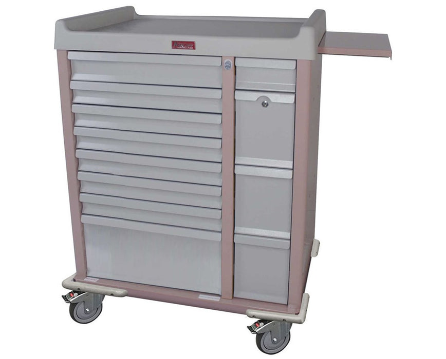 OptimAl All-Alluminum Medication Box Cart 210 Boxes w/ Specialty Package