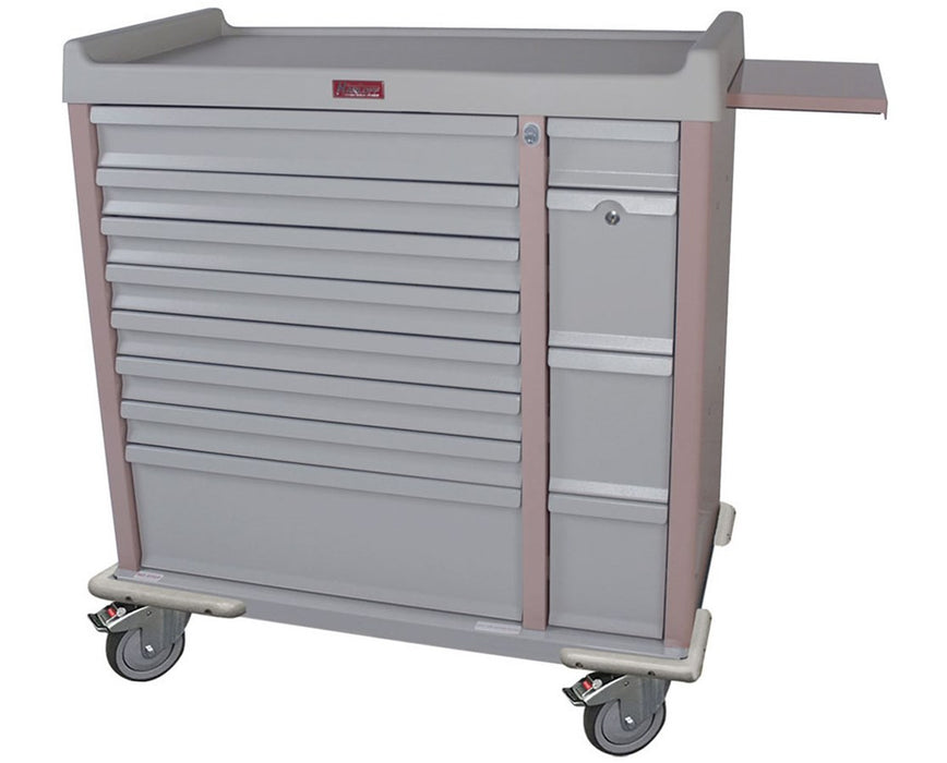 OptimAl All-Alluminum Medication Box Cart 294 Boxes w/ Specialty Package