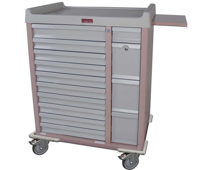 OptimAl All-Alluminum Medication Box Cart 300 Boxes w/ Specialty Package