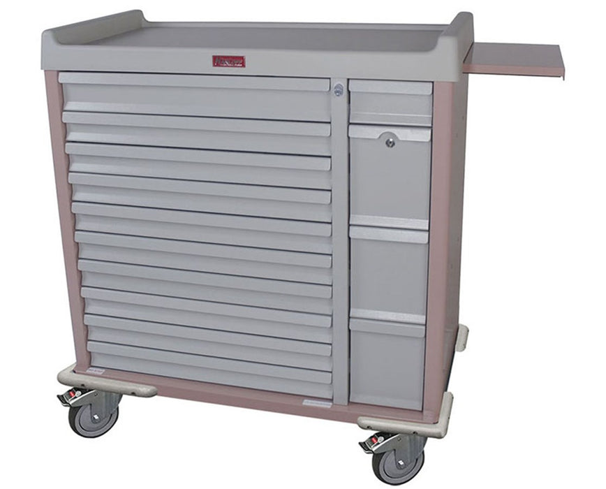 OptimAl All-Alluminum Medication Box Cart 420 Boxes w/ Specialty Package