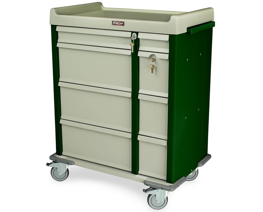 OptimAL Line All Aluminum 460 Punch Card Medication Cart w/ Electronic Locking & Standard Package