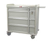 OptimAL Line All Aluminum 600 Punch Card Medication Cart - Single Width w/ Specialty Package: Standard Lock