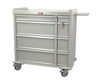 OptimAL Line All Aluminum 600 Punch Card Medication Cart. Single Width: Standard & Pin Code Lock