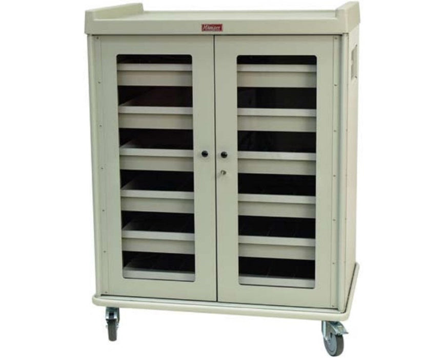 Medstor Max Intraocular Lens Deep Storage Cart with 270-Degree Door Swing - Six Drawers