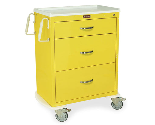 M-Series Medium Height Steel Infection Control Cart with Key Lock HARMDS2427K03