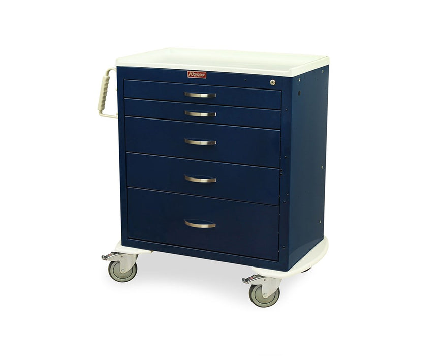 M-Series Wide Steel Infection Control Cart w/ Electronic Lock