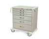 M-Series Wide Steel Anesthesia Cart w/ Key Lock