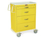 M-Series Full Size Tall Steel Infection Control Cart with Key Lock - Side Rails