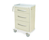 A-Series Tall Aluminum Infection Control Cart. 3 Drawers (One 6,
