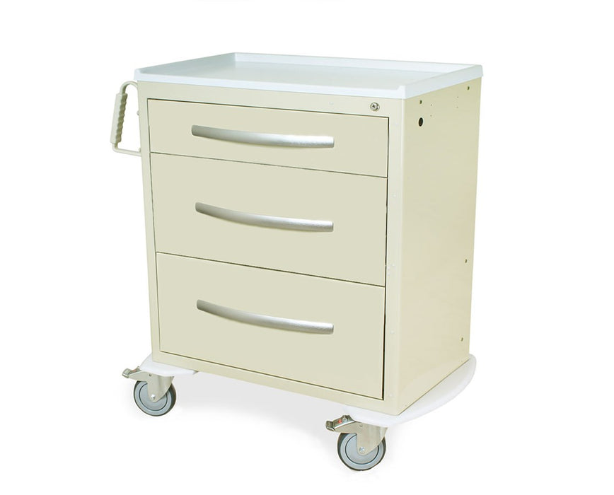 A-Series Wide Short Aluminum Infection Control Cart