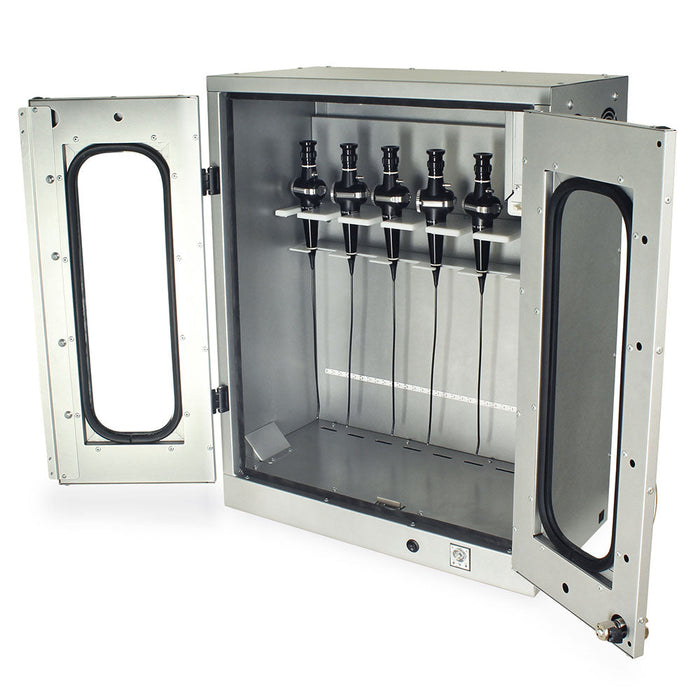 Wall-Mounted ENT Scope Cabinet w/ Drying Package. Stainless Steel & Keylock [6 Scope Capacity]