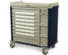 Standard Line Dual Column Med-Bin Medication Cart. 30. 3.5