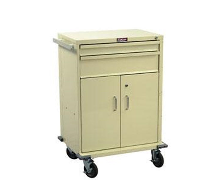 V-Series Two Drawer Treatment Cart w/ Storage Compartment