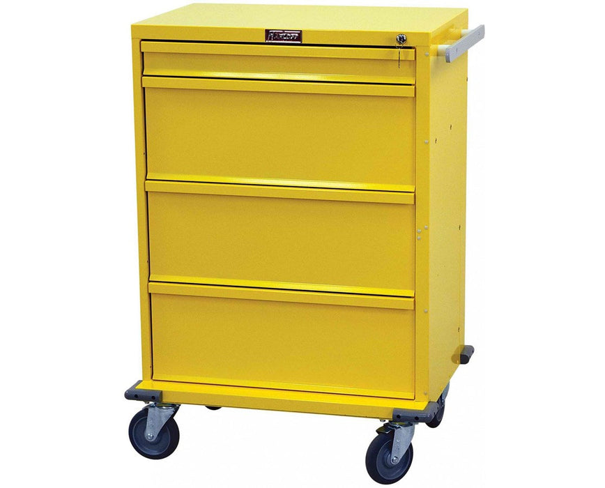 V-Series Four Drawer Isolation Cart w/ Breakaway Lock