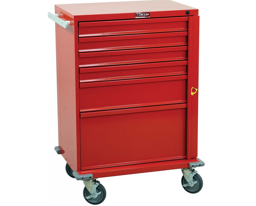 V-Series Six Drawer Crash Cart - Basic Emergency Package