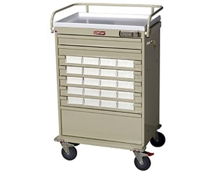 Value Line Med Bin Cart w/ Internal Narcotics Box, Specialty Package