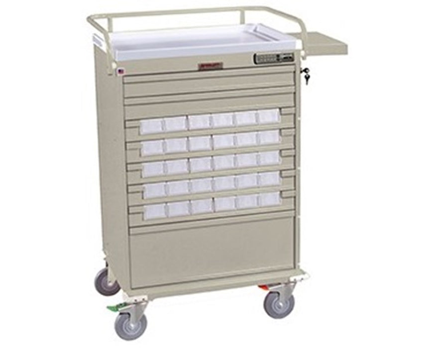 Value Line Med Bin Cart w/ Internal Narcotics Box, Specialty Package
